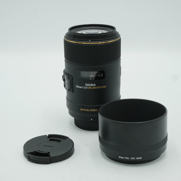 Sigma 105mm f/2.8 EX DG OS HSM Macro Lens for Nikon F