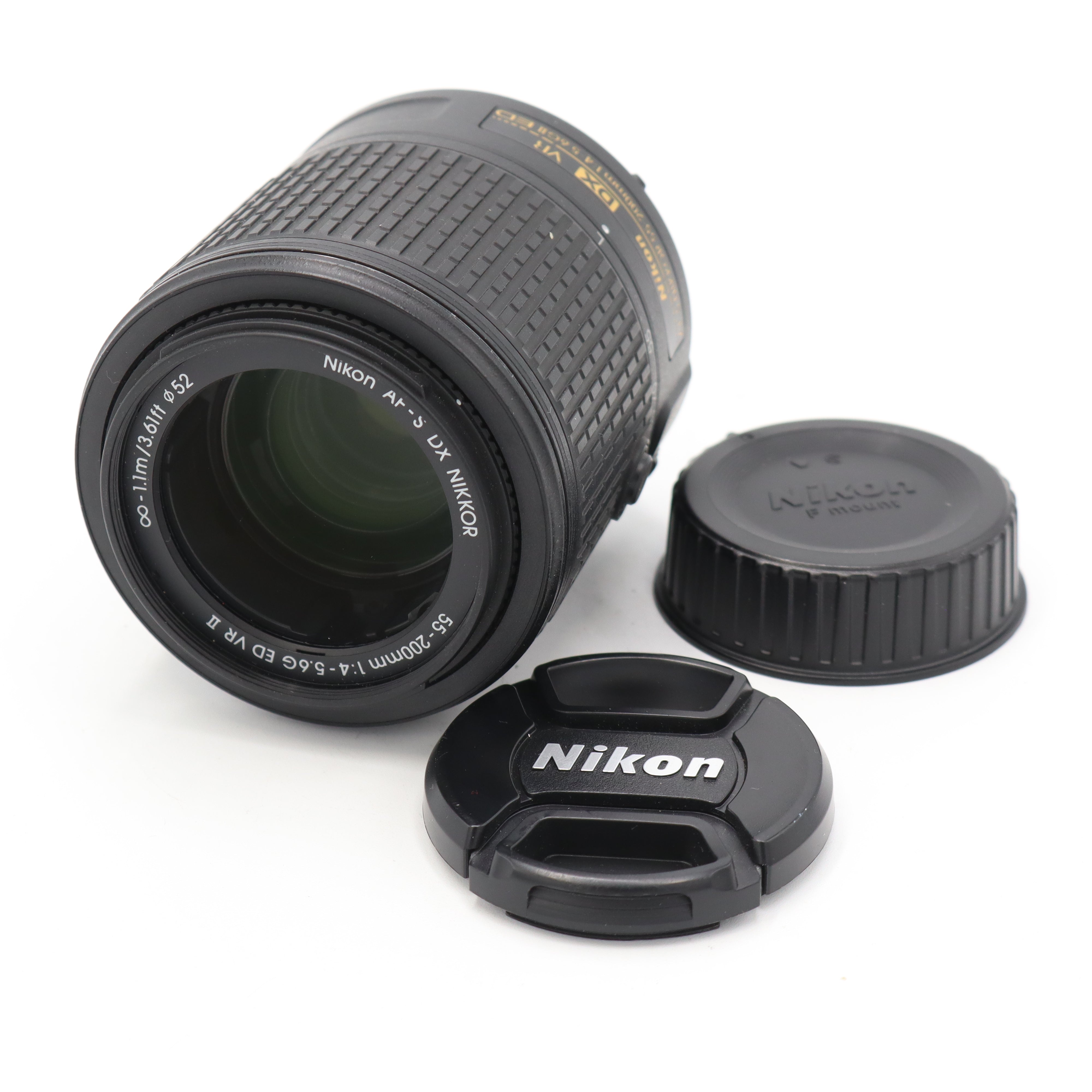 Nikon DX AF-S 55-200mm 4-5.6G ED VR フード付 Nikon AF-S DX Nikkor 55-200mm F/4-5.6G ED VR II Lens