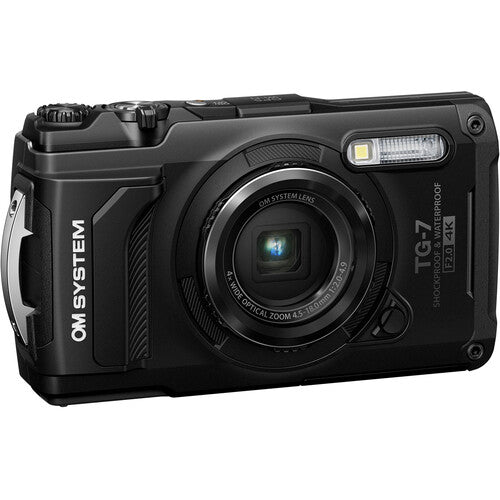 アクセサリー多数　OM SYSTEMS Tough TG-7 ブラック OM SYSTEM Tough TG-7 Digital Camera (Black) *OPEN BOX*