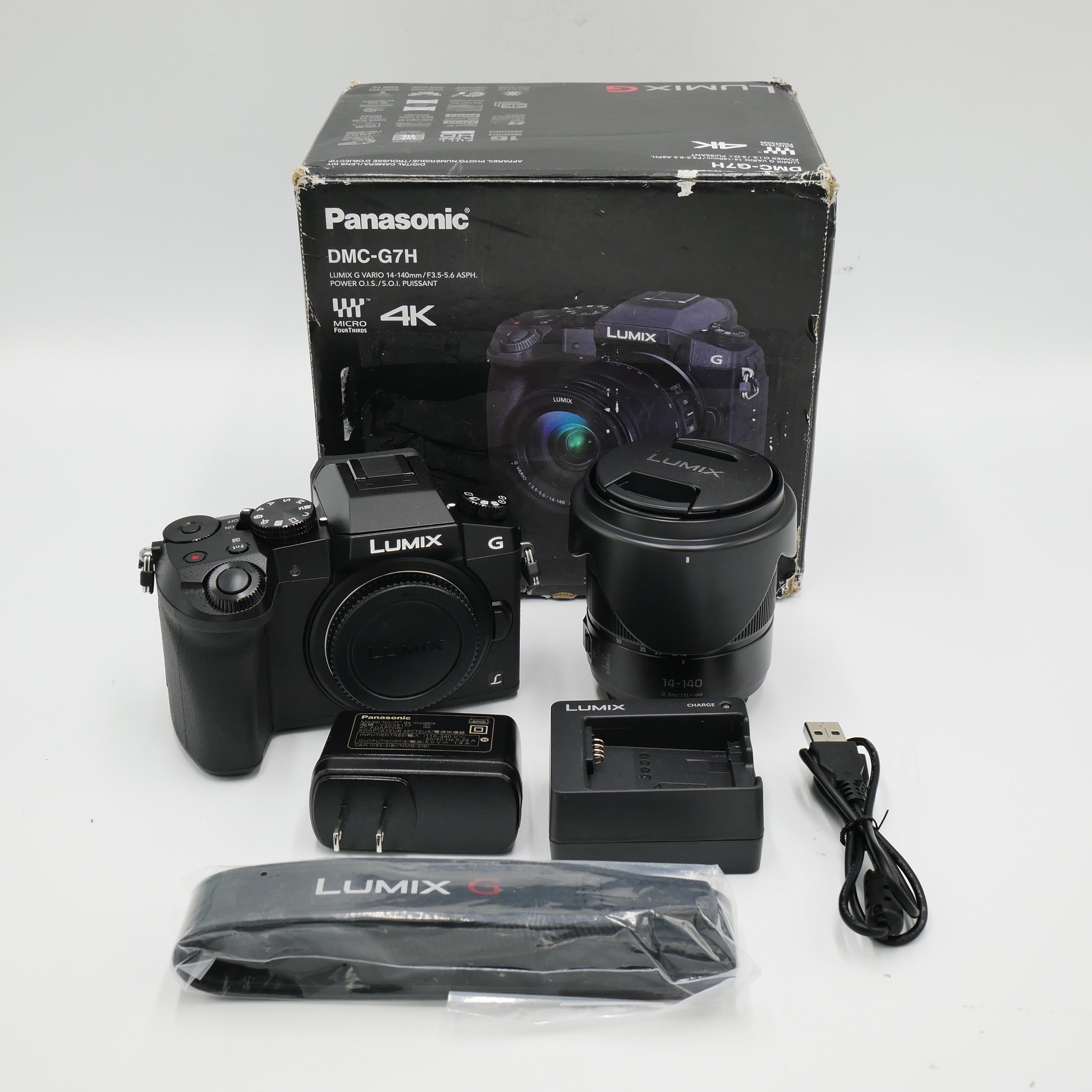 LUMIX ルミックス G7 ボディ 14-140mmレンズセット LUMIX G7【高倍率ズームレンズキット】DMC-G7H-K（ブラック／ミラー