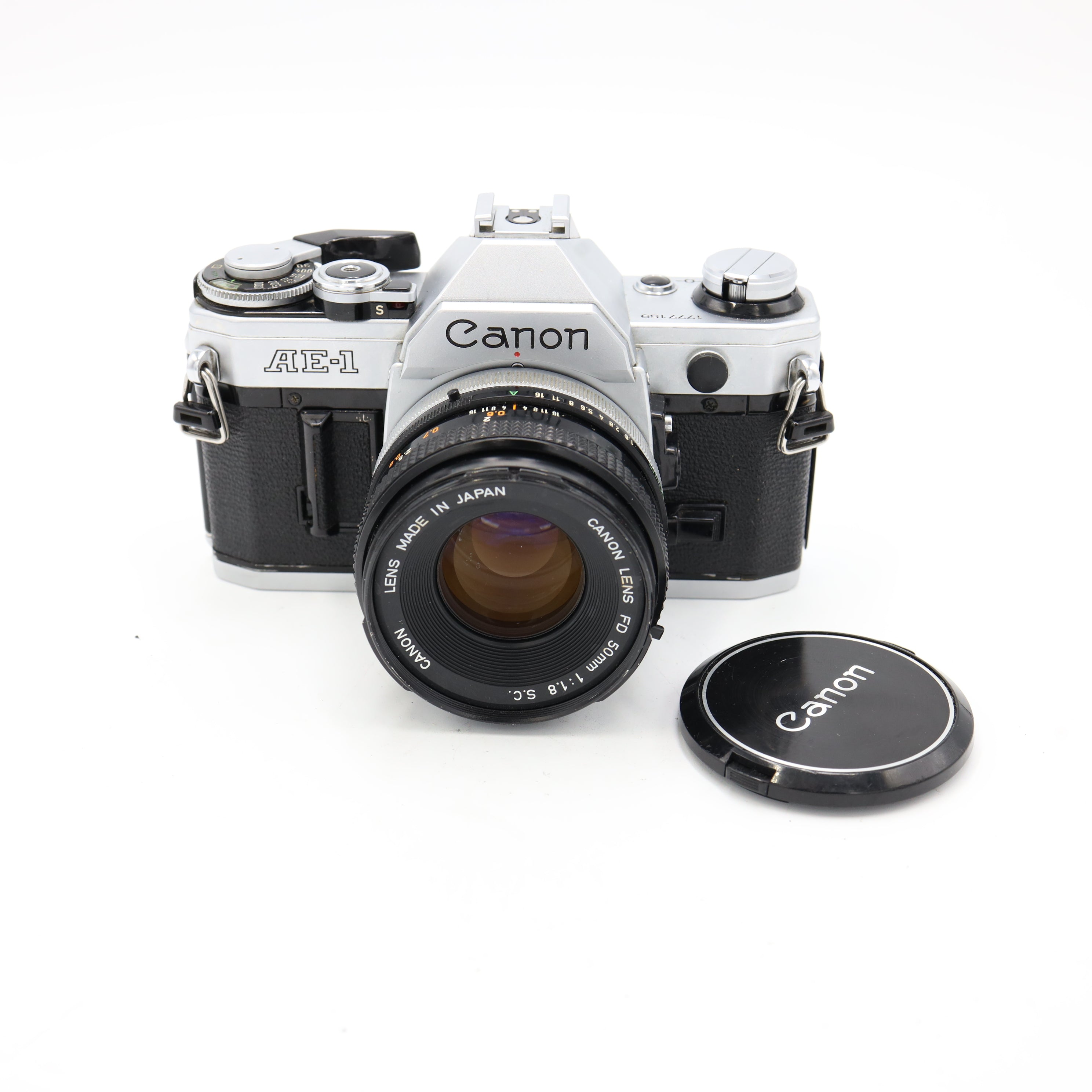 Canon AE-1 35mm Camera Body, with FD 50mm F1/1.8 Lens *USED*