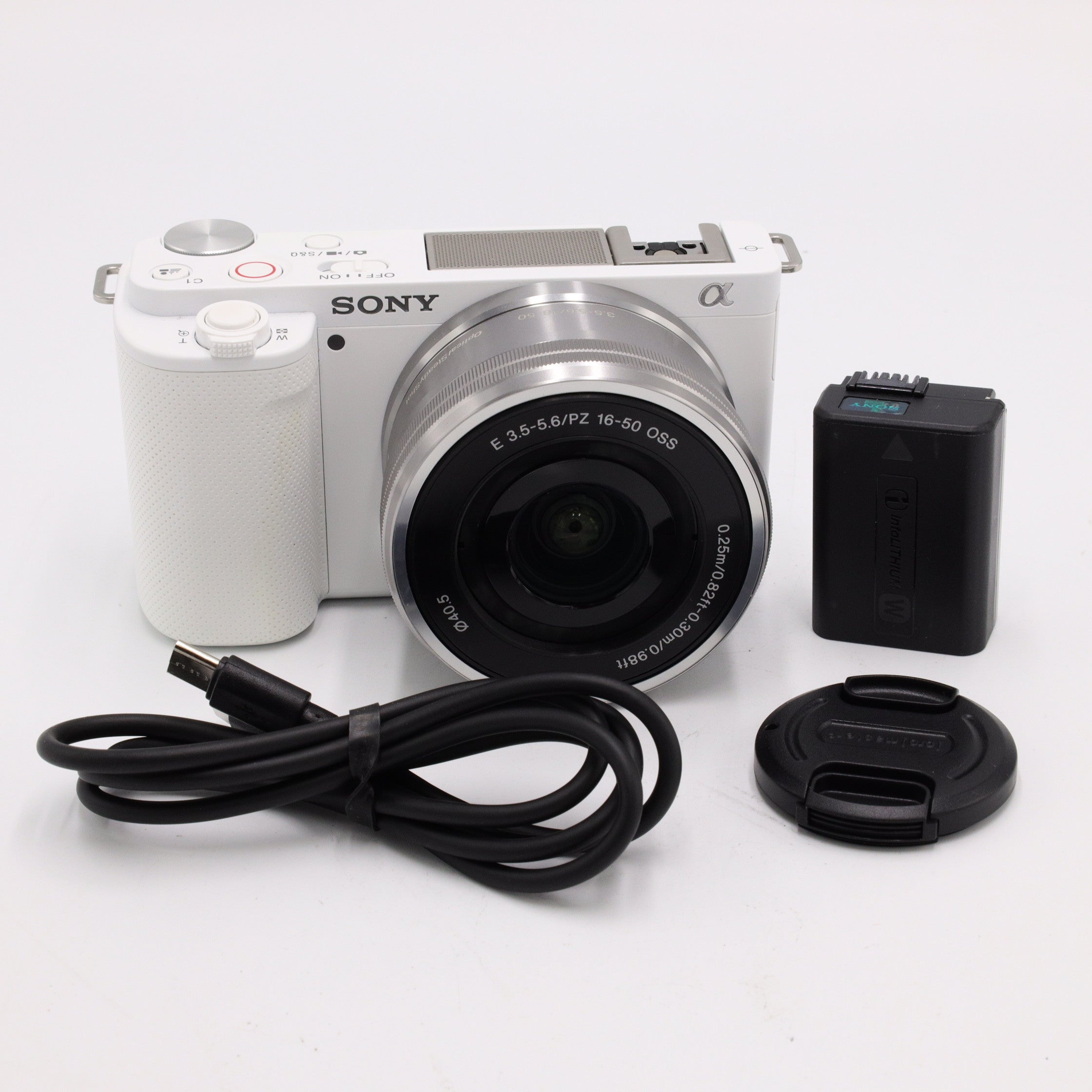 Sony ZV-E10 Mirrorless Camera Kit with 16-50mm Lens (White) *USED*