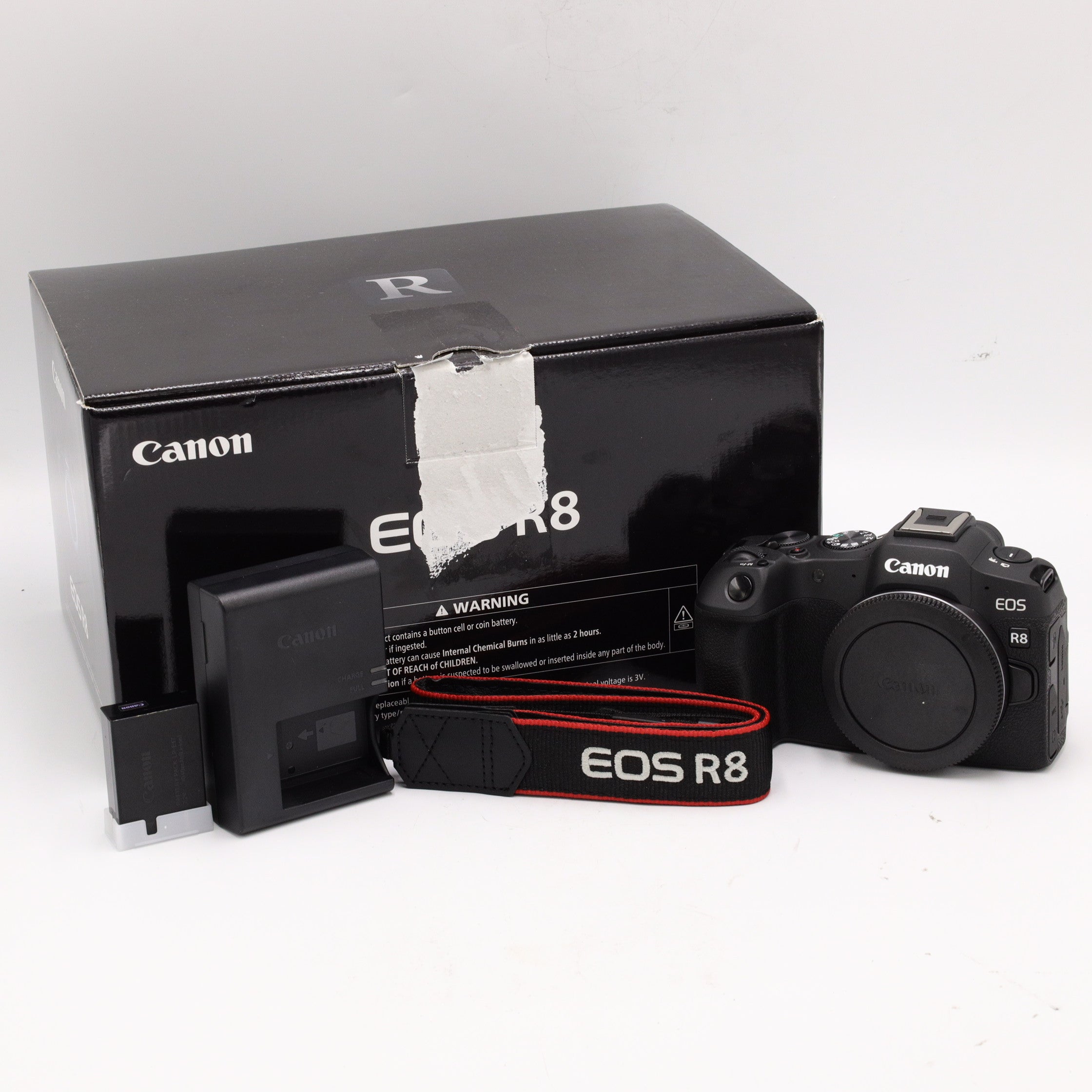 ●4289#0718　キャノン/EOSピンバッチセット　0302 Canon EOS R8 Mirrorless Camera *OPEN BOX*