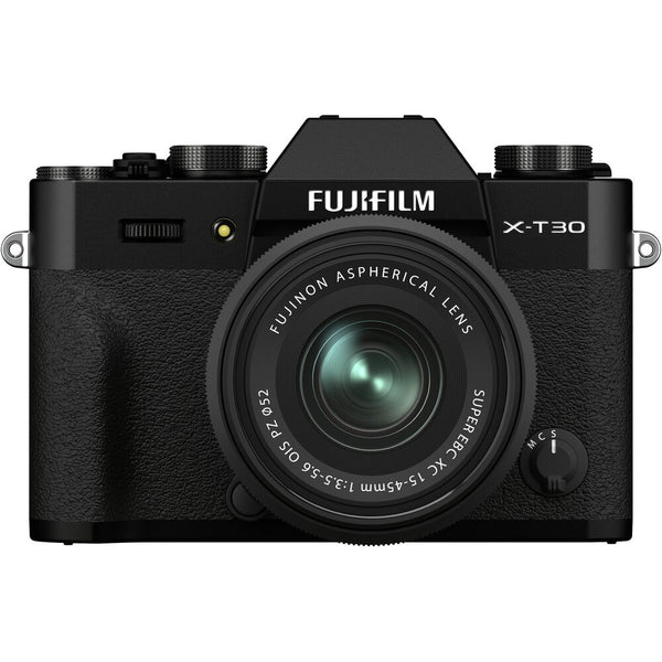 FUJIFILM X-T30 II Mirrorless Digital Camera with 15-45mm Lens - Black