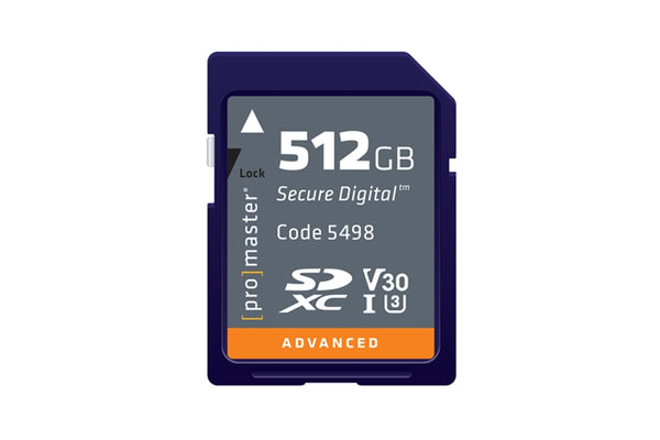 Promaster Advanced SDXC Card - 512GB UHS-I