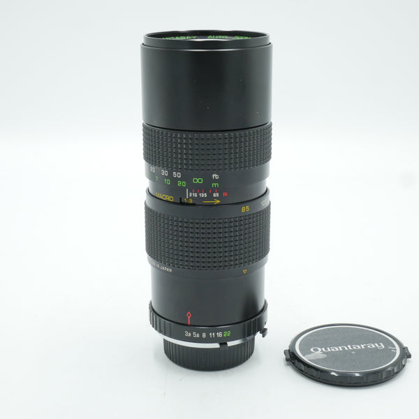 Quantaray Auto Zoom 85-210mm F3.8 Macro MC Lens *USED*