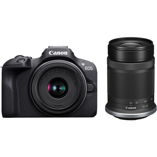 Buy Canon EOS R100 Mirrorless Camera with 18-45mm and 55-210mm Lenses Kit
