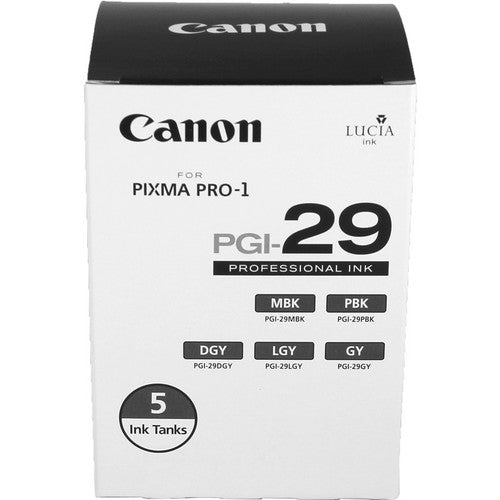 Canon Original Tintenpatrone PGI-29 GY (Grau) - Für Professionelle Fotodrucke