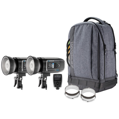 Buy Westcott FJ400 Strobe 2-Light Backpack Kit with FJ-X3s Wireless Trigger for Sony Cameras