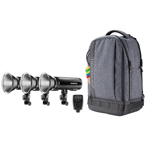 Buy Westcott FJ200 Strobe 3-Light Backpack Kit with FJ-X3s Wireless Trigger for Sony Cameras
