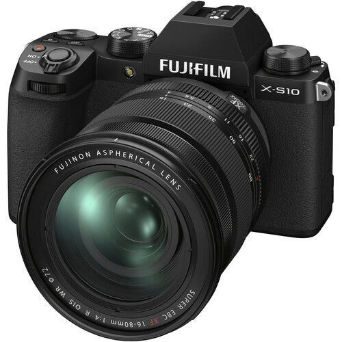 FUJIFILM X-S10 with XF16-80mm F4 R OIS WR Lens Kit