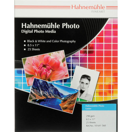 Hahnemuehle Photo Luster 290GSM - 8.5X11 - 25 SHEETS