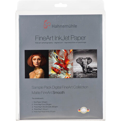 Hahnemuehle Fineart Matte Smooth Paper Sample Pack - 8.5X11