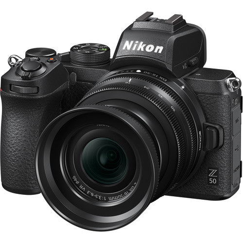 Buy Nikon Z 50 DX-format Mirrorless Camera Body w/ NIKKOR Z DX 16-50mm f/3.5-6.3 VR & NIKKOR Z DX 50-250 front
