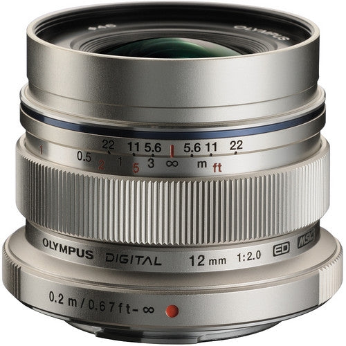 Olympus M.Zuiko ED 12mm f/2.0 Lens - Silver