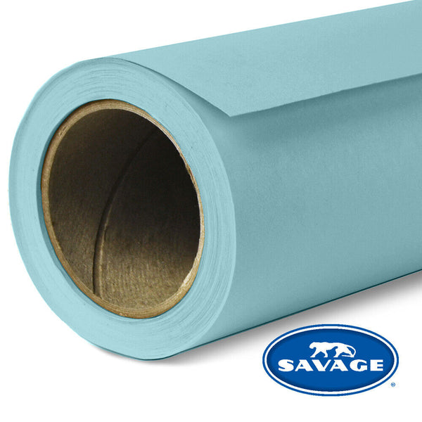 Savage #02 Seamless Background Paper (53" x 36') - Sky Blue