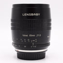 Lensbaby Velvet 85mm f/1.8 Lens for Canon EF (Black) *USED*