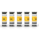 Kodak Professional Gold 200 Color Negative Film (120 Roll Film, 5-Pack)