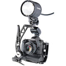 Pro Media Gear BBGv2 Boomerang Flash Bracket for Cameras with Battery Grip