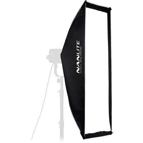 Nanlite Asymmetrical Stripbank Softbox with Bowens Mount (18 x 43")