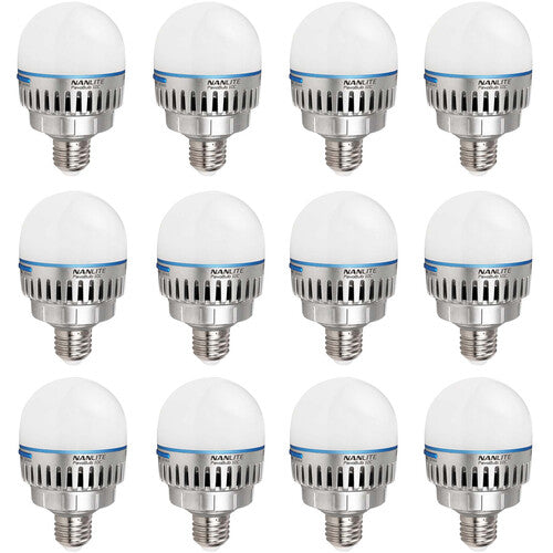 Nanlite PavoBulb 10C Bi-Color RGBWW LED Bulb (12-Light Kit)