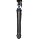 Benro A2573F Aluminum Single Tube Tripod with S4Pro Fluid Video Head