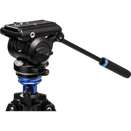 Benro A2573F Aluminum Single Tube Tripod with S4Pro Fluid Video Head