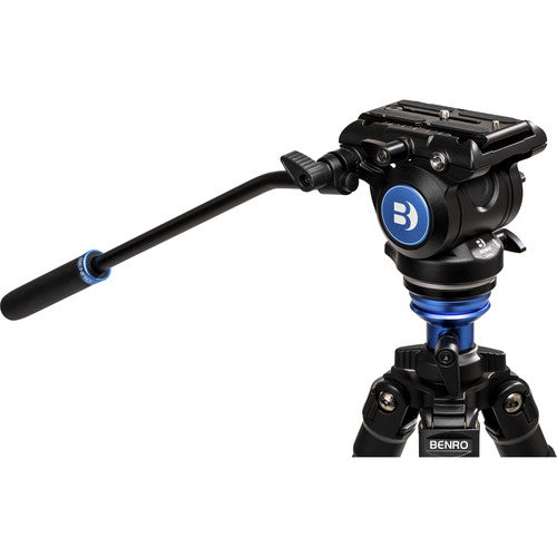 Benro A2573F Aluminum Single Tube Tripod with S4Pro Fluid Video Head