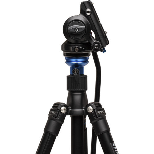 Benro A2573F Aluminum Single Tube Tripod with S4Pro Fluid Video Head