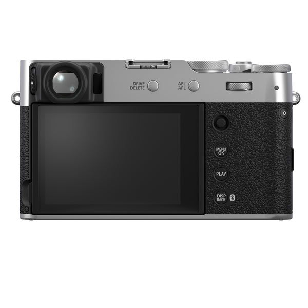 FUJIFILM X100VI Silver Camera With Wide Conversion Lens