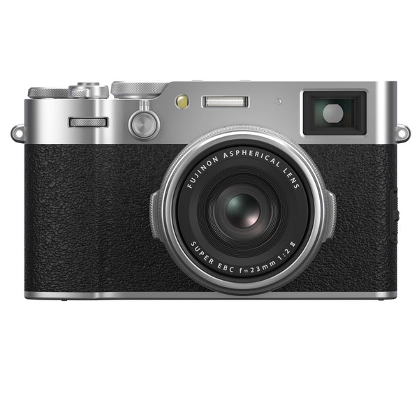 FUJIFILM X100VI Silver Camera With Wide Conversion Lens