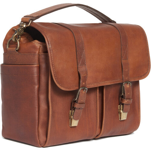 ONA Brixton Camera/Laptop Messenger Bag (Leather, Antique Cognac)