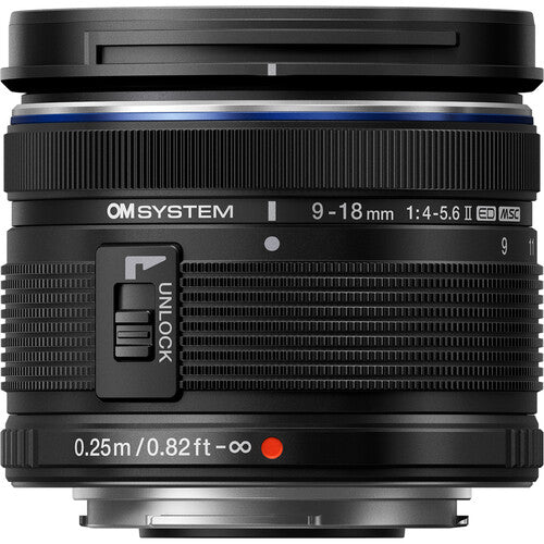 OM SYSTEM M.Zuiko Digital ED 9-18mm f/4-5.6 II Lens (Micro Four Thirds)