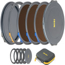 NiSi JetMag Pro Filmmaker Kit 82MAG Magnetic Filter Kit (FS ND 2 Stop, FS ND 3 Stop, FS ND 4 Stop, Black Mist 1/8, 67mm/72mm/77mm/82mm Adaptors, Two Front Caps,  Back Cap, Caddy Pouch)