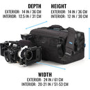 Tenba Cineluxe V2 Shoulder Bag 24 (Black, 52L)