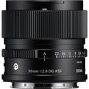 Sigma 90mm f/2.8 DG Contemporary Lens (Sony E, Black)