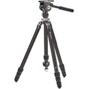 Benro Kingpod CF 2 Series, 4 Section Tripod with FS36PRO Hybrid Head