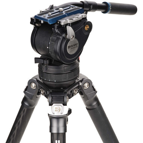 Benro Mammoth Series 3 4-Section Flip-Lock Carbon Fiber Tripod Kit with BV6H PLUS Head