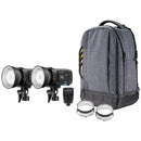 Westcott FJ250 250Ws Touchscreen Strobe with FJ-X3 S Trigger for Sony (2-Light Backpack Kit)