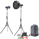Westcott FJ100 Strobe 2-Light Backpack Kit with FJ-T1 M Multi-Brand Wireless Trigger