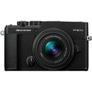 OM SYSTEM PEN Mirrorless Camera with 14-42mm III Lens (Black)