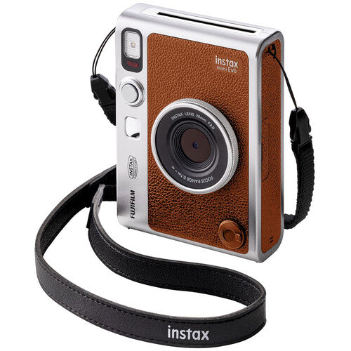 FUJIFILM INSTAX MINI EVO Hybrid Instant Camera - Brown *OPEN BOX*