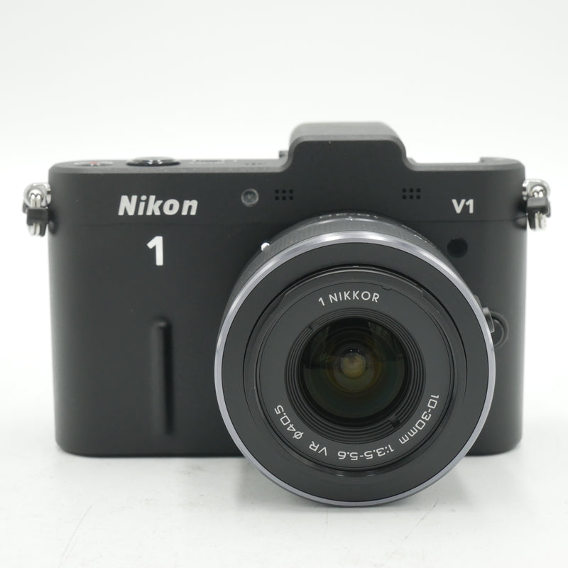 Nikon 1 V1 Mirrorless Digital Camera with 10-30mm Lens (Black) *USED*