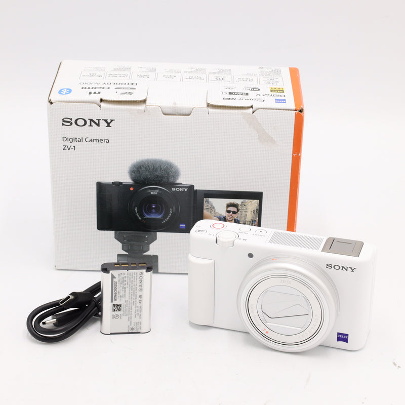 Sony ZV-1 Digital Camera (White) *OPEN BOX*