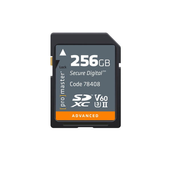 Promaster SDXC 256GB Advanced UHS-II V60 Memory Card