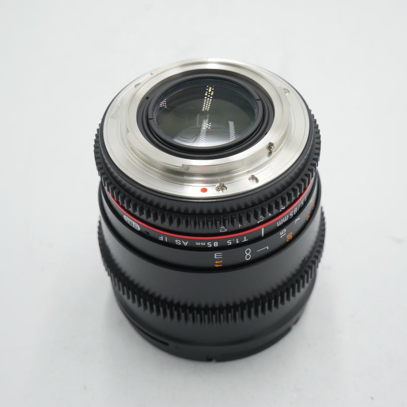 Rokinon Cine 85mm T1.5 AS IF UMC Manual Lens for Canon EF-Mount *USED*