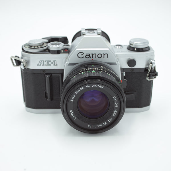 Canon AE-1 35mm Camera Body, with FD 50mm F1/1.8 Lens *USED*