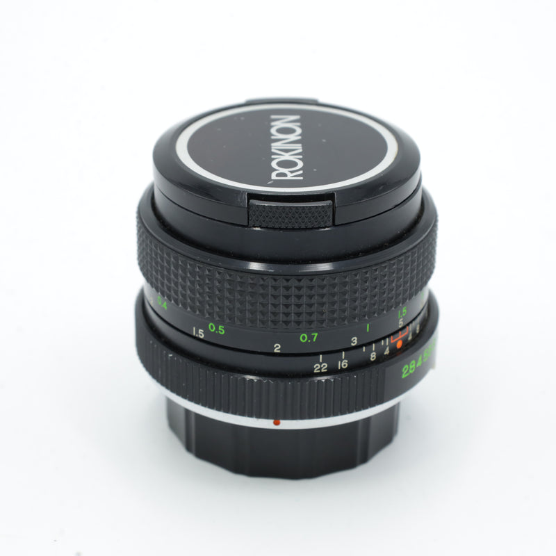 Rokinon 28mm F/2.8 Manual Focus Lens For Minolta MD Mount *USED*