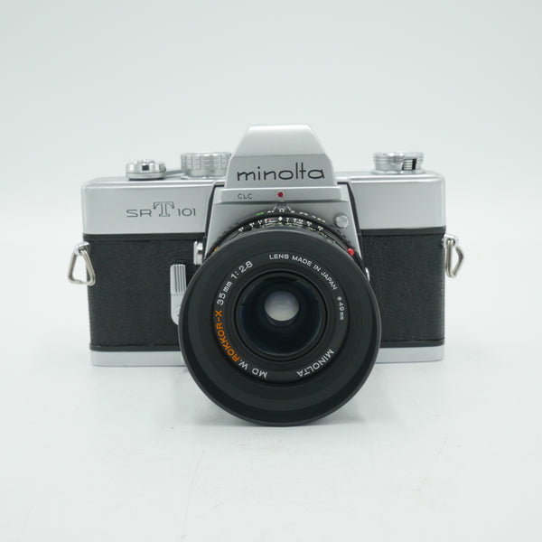 Minolta SRT101 35mm Film Camera with ROKKOR-X 35mm F/2.8 Lens *USED*