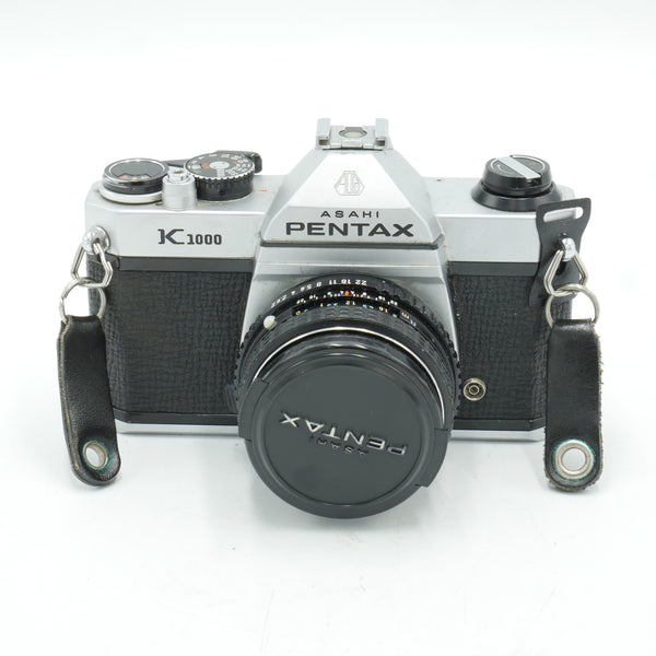 Asahi Pentax K1000 35mm Film Camera w/ Pentax 50mm F/2 Manual Focus Lens *USED*